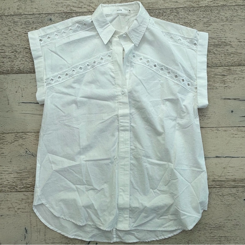 Maye White Tahlia Women's Top - Picture 2 of 4